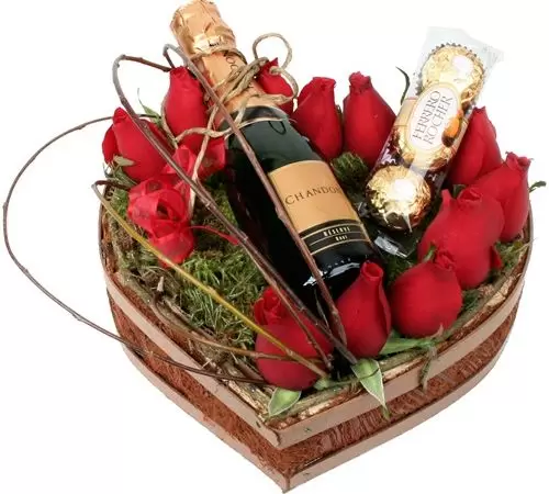 Entrega de Arranjo de Rosas